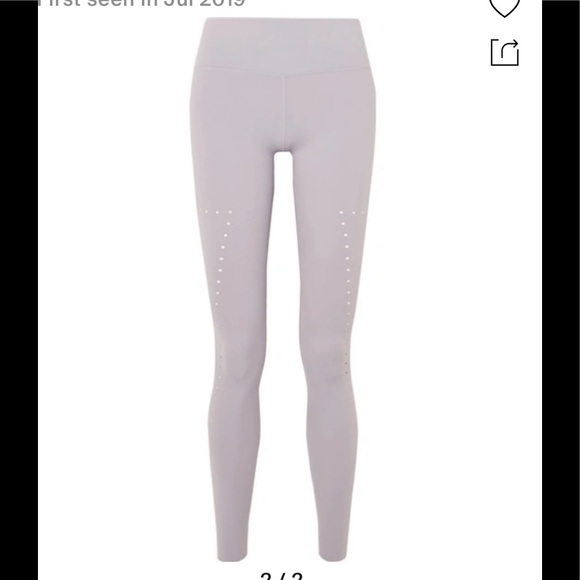 VARLEY PERFORATED LEGGING LIGHT GRAY SIZE MEDIUM - Picture 1 of 10